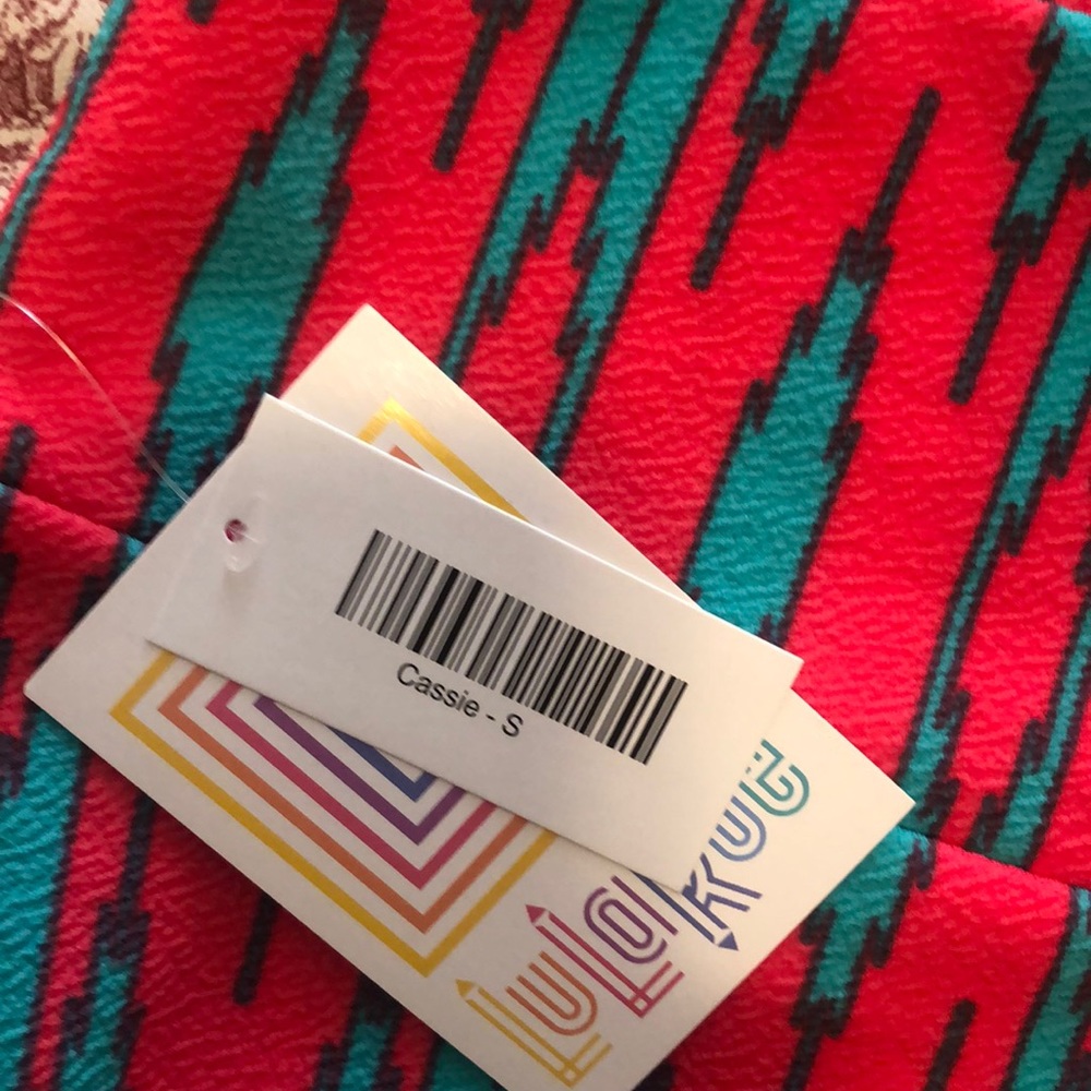 Hot pink and teal Cassie skirt